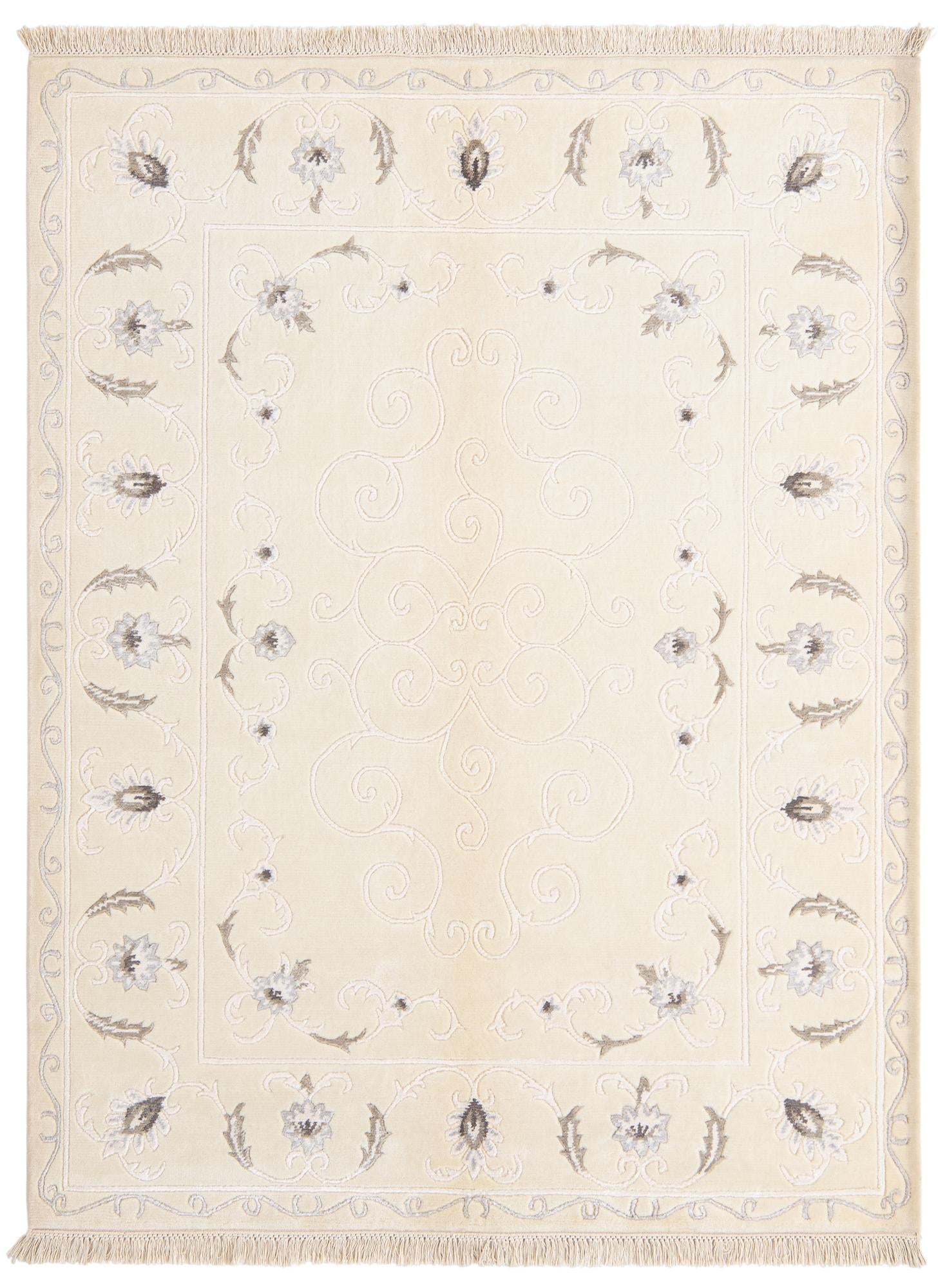 4' 11 x 6' 7 Hand Knotted Darya Wool Rug