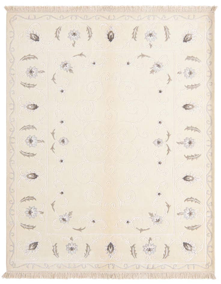 Detail image of 4' 11 x 6' 7 Hand Knotted Darya Wool Rug