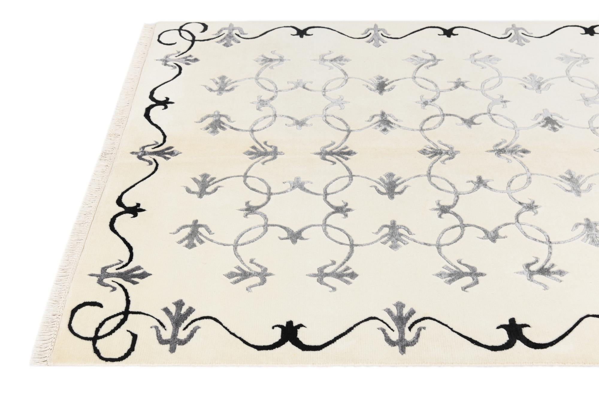 4' 7 x 6' 7 Hand Knotted Darya Wool Rug
