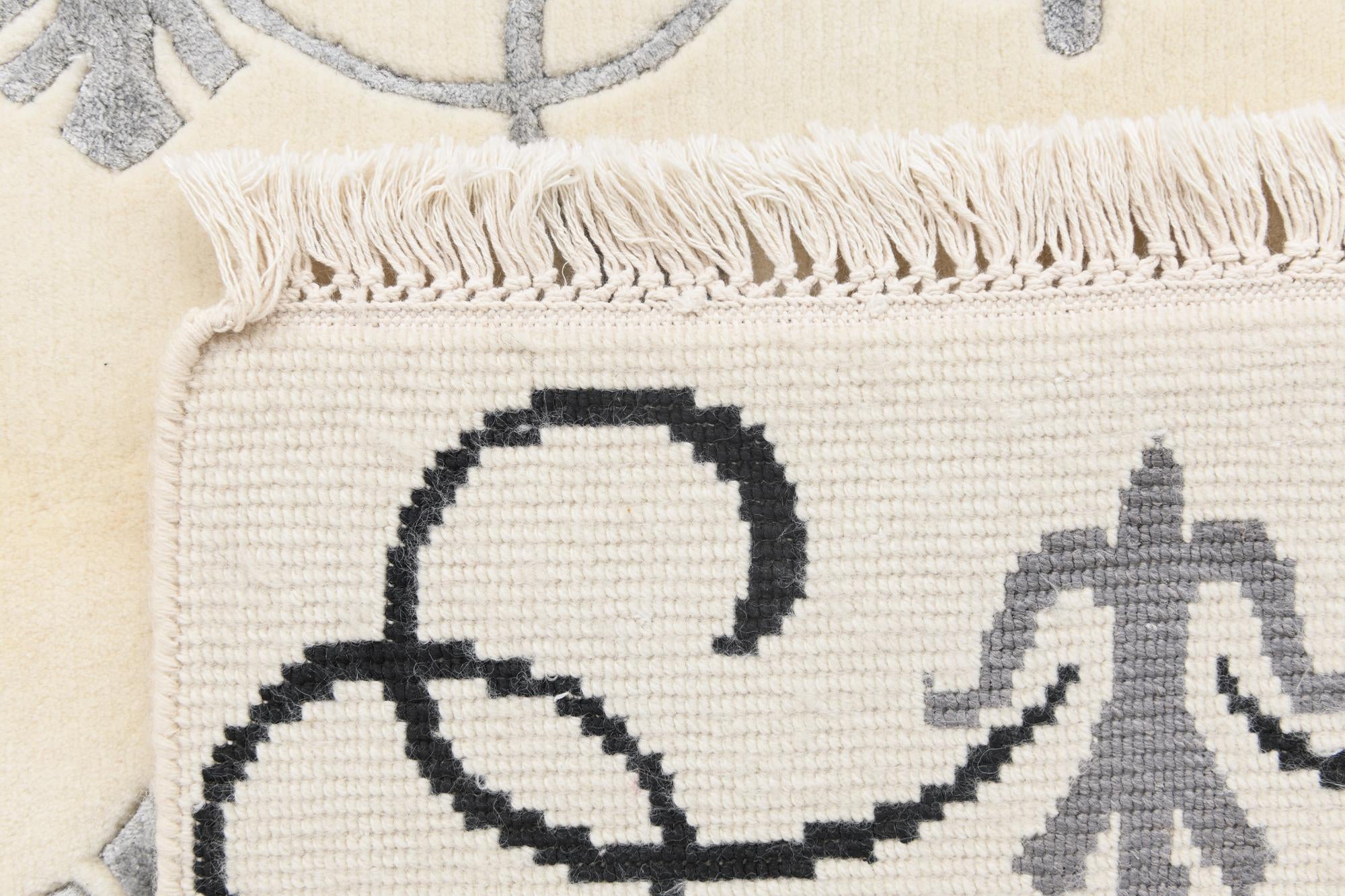 4' 7 x 6' 7 Hand Knotted Darya Wool Rug