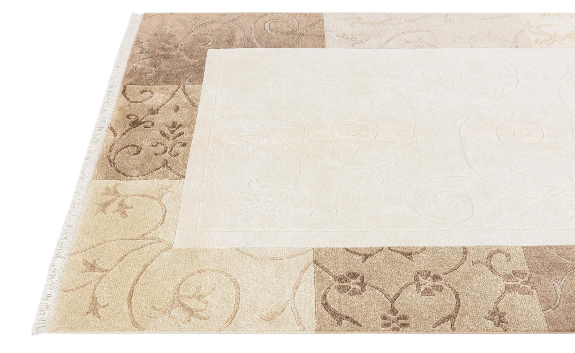 4' 7 x 6' 8 Hand Knotted Darya Wool Rug