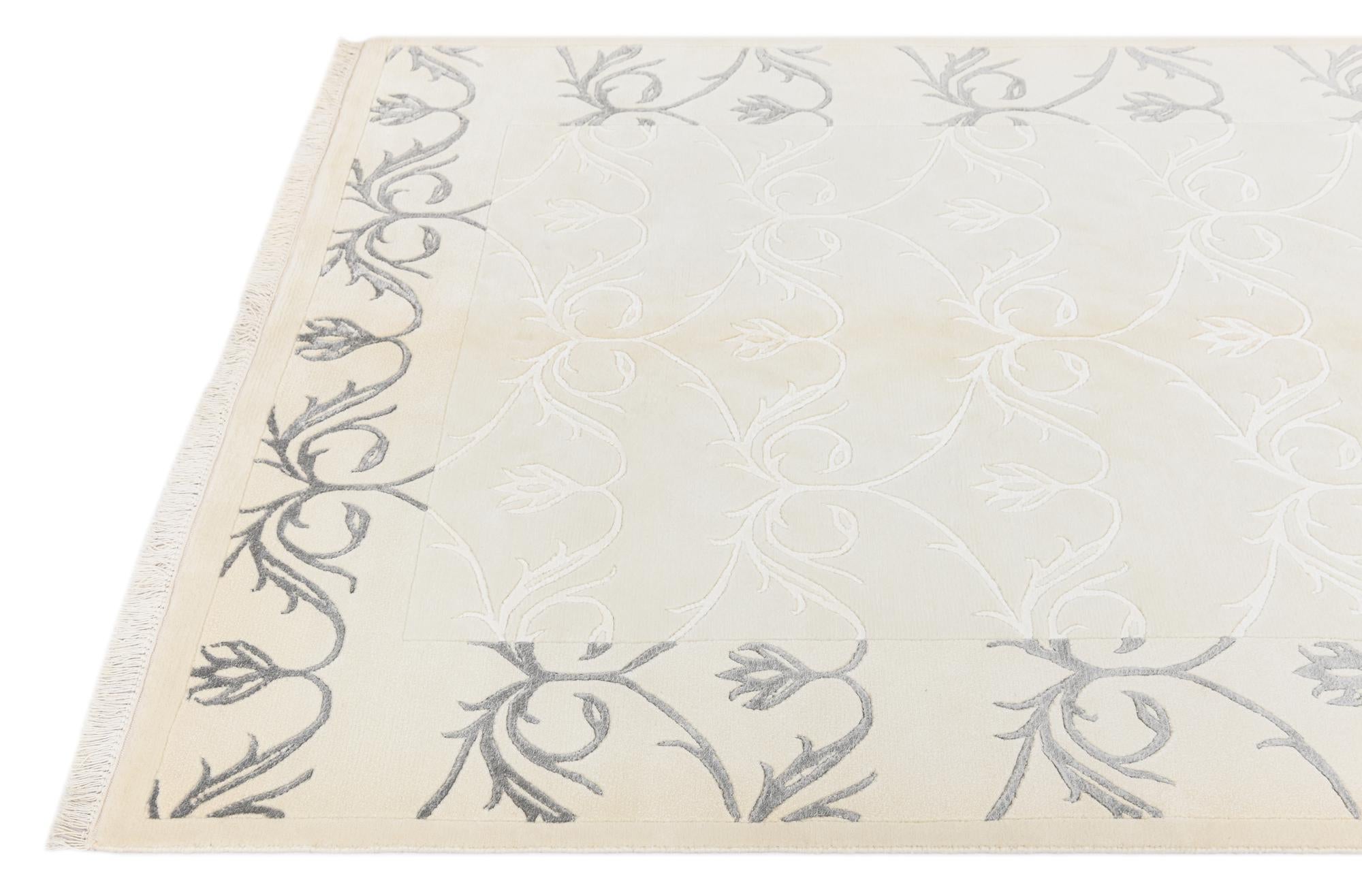 4' 11 x 6' 9 Hand Knotted Darya Wool Rug