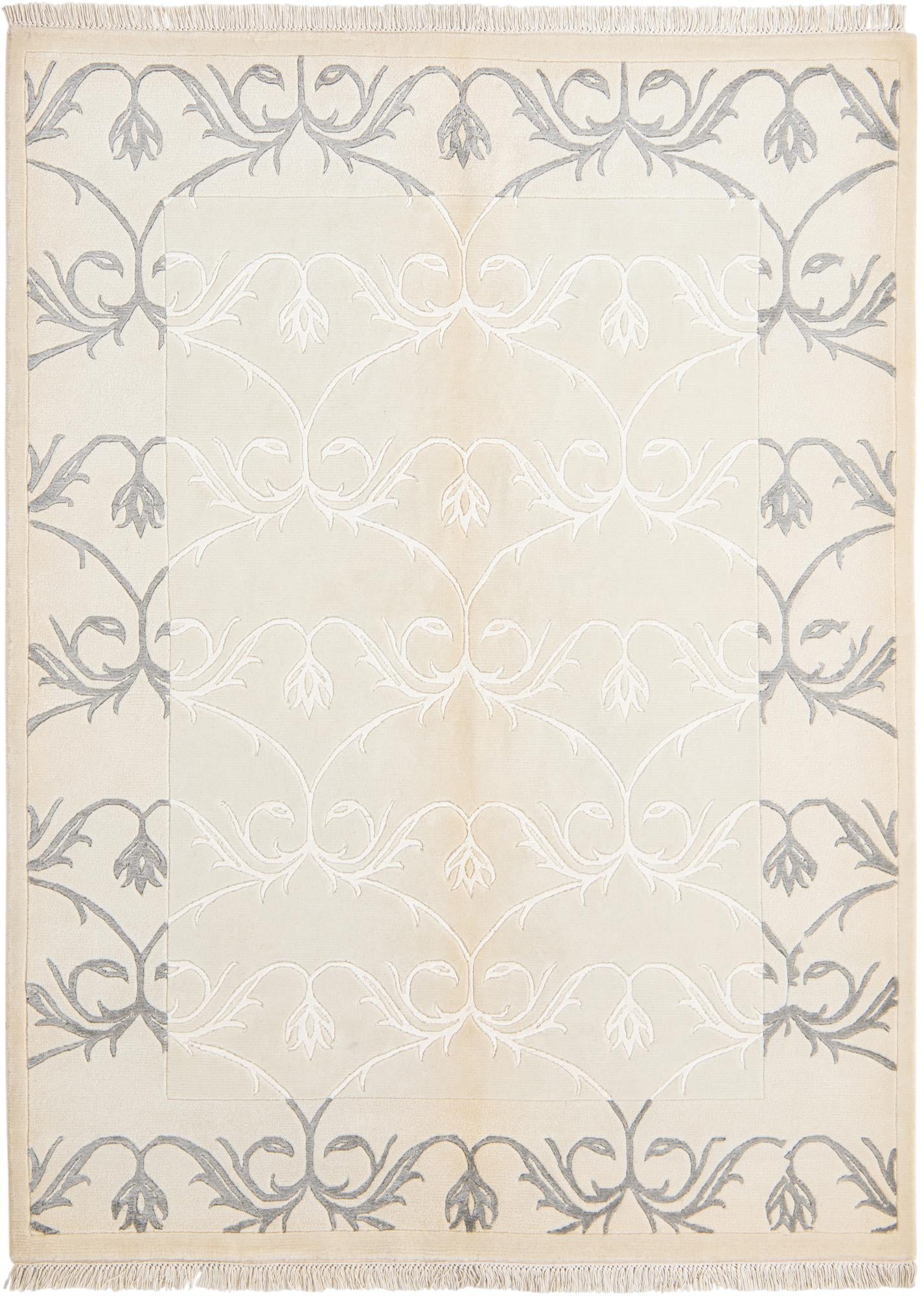 4' 11 x 6' 9 Hand Knotted Darya Wool Rug