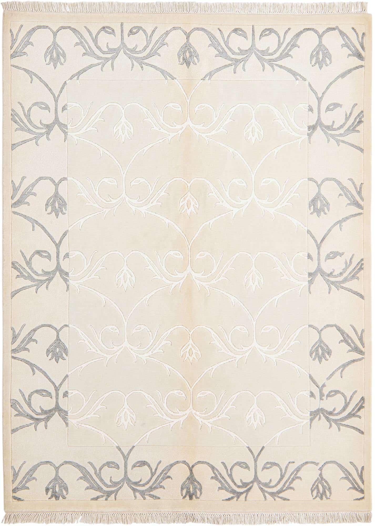 4' 11 x 6' 9 Hand Knotted Darya Wool Rug