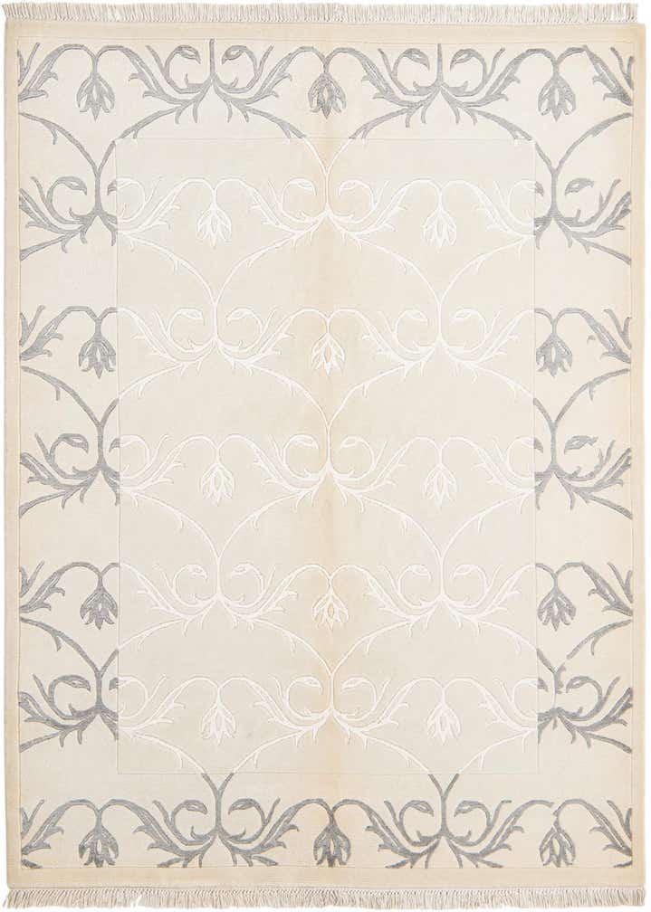 4' 11 x 6' 9 Hand Knotted Darya Wool Rug