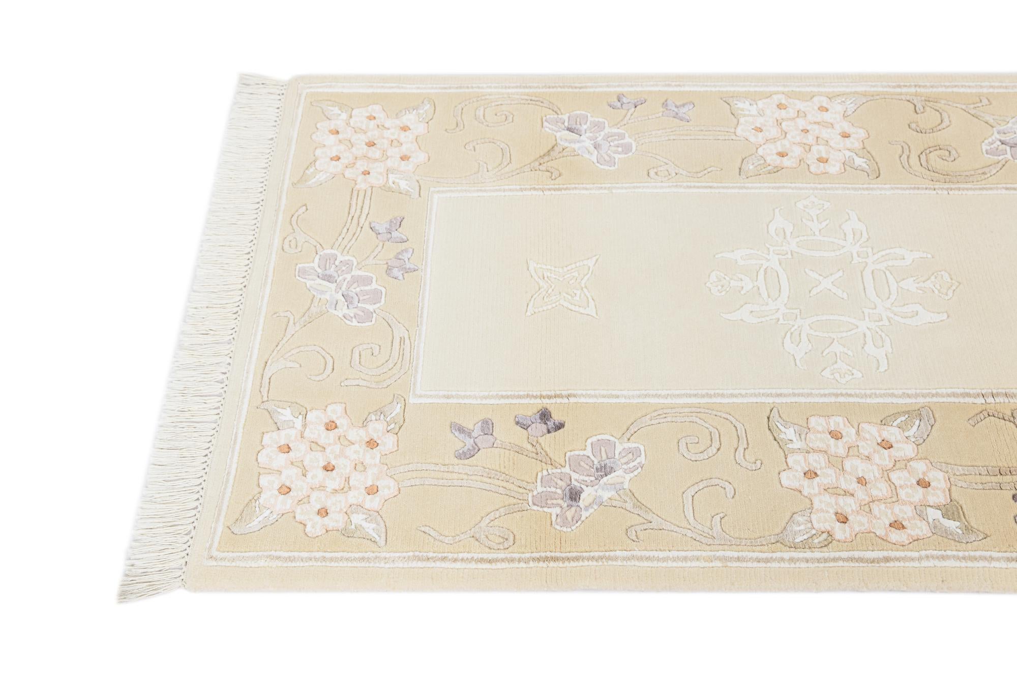 2' 8 x 4' 5 Hand Knotted Darya Wool Rug