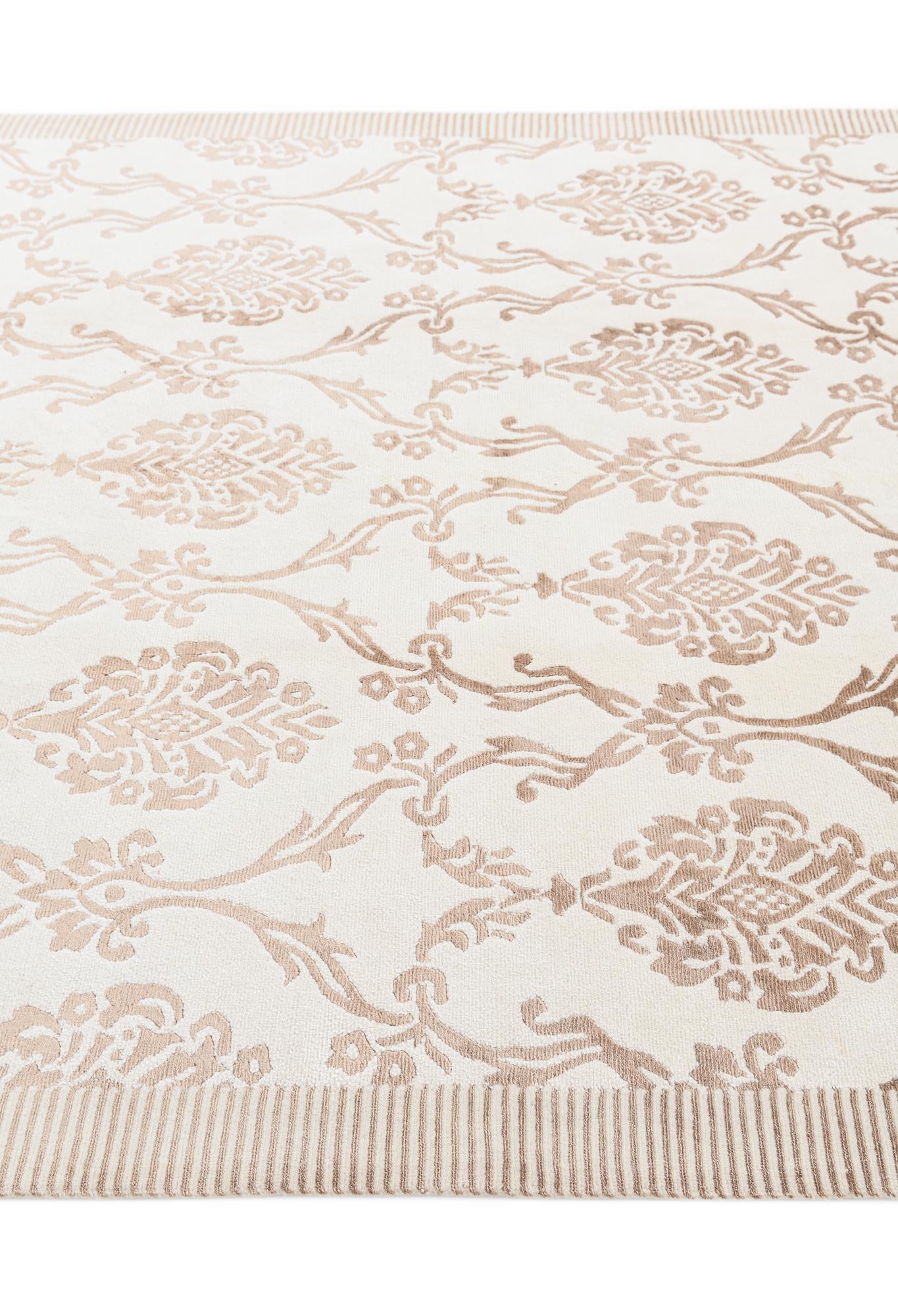 5' 8 x 8' Hand Knotted Darya Wool Rug