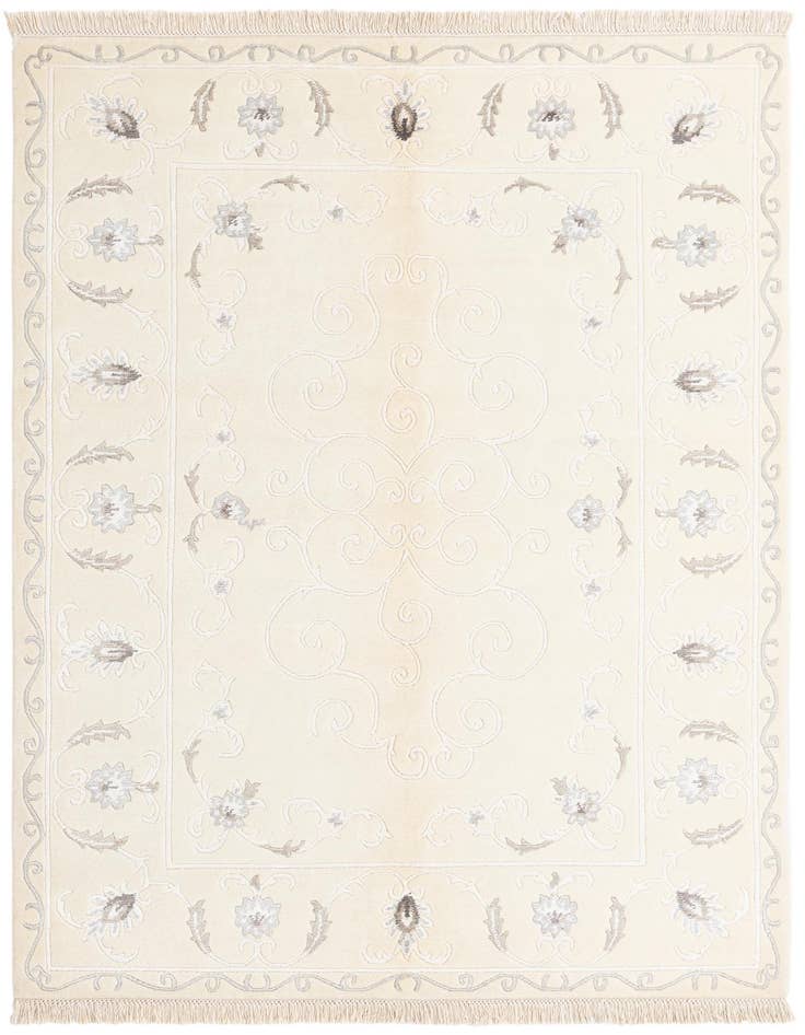 Detail image of 4' 9 x 6' 7 Hand Knotted Darya Rug