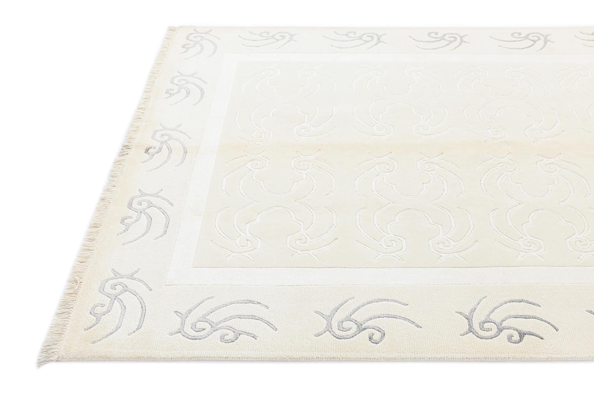 4' 9 x 6' 8 Hand Knotted Darya Wool Rug