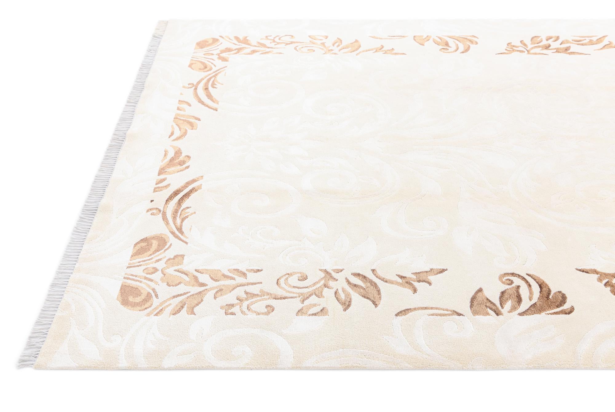 5' 8 x 8' 2 Hand Knotted Darya Wool Rug