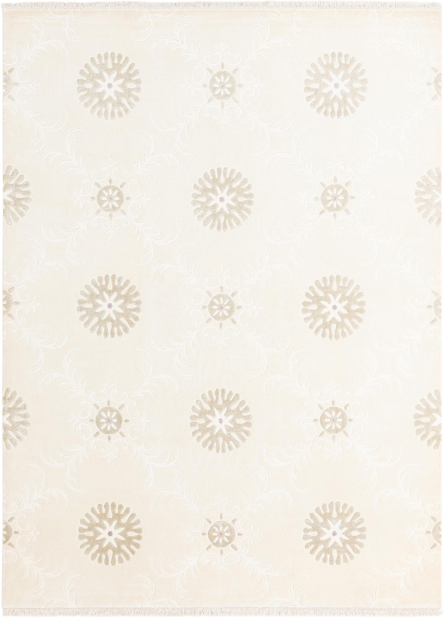 6' 11 x 9' 6 Hand Knotted Darya Wool Rug