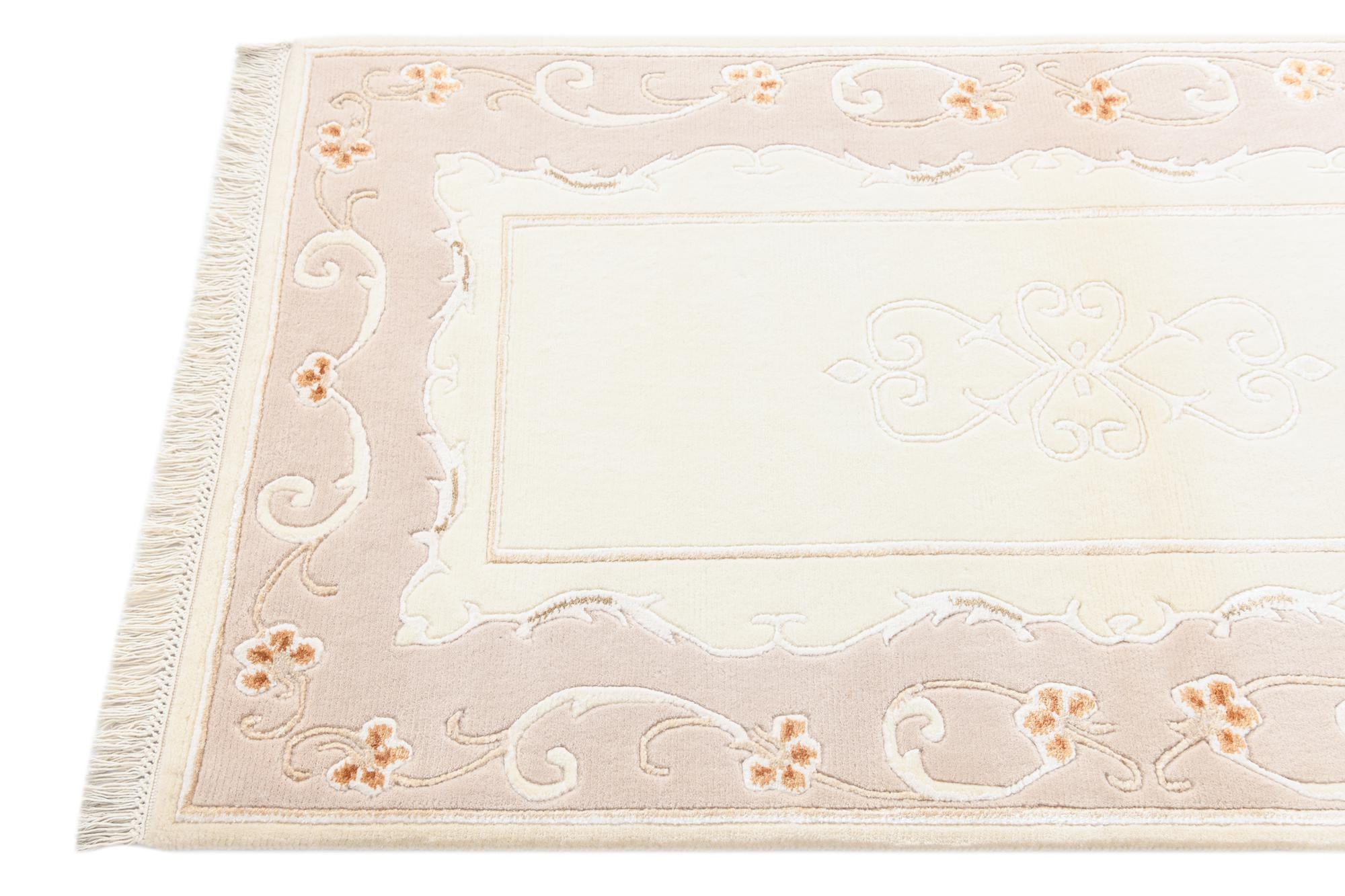 2' 9 x 4' 11 Hand Knotted Darya Wool Rug