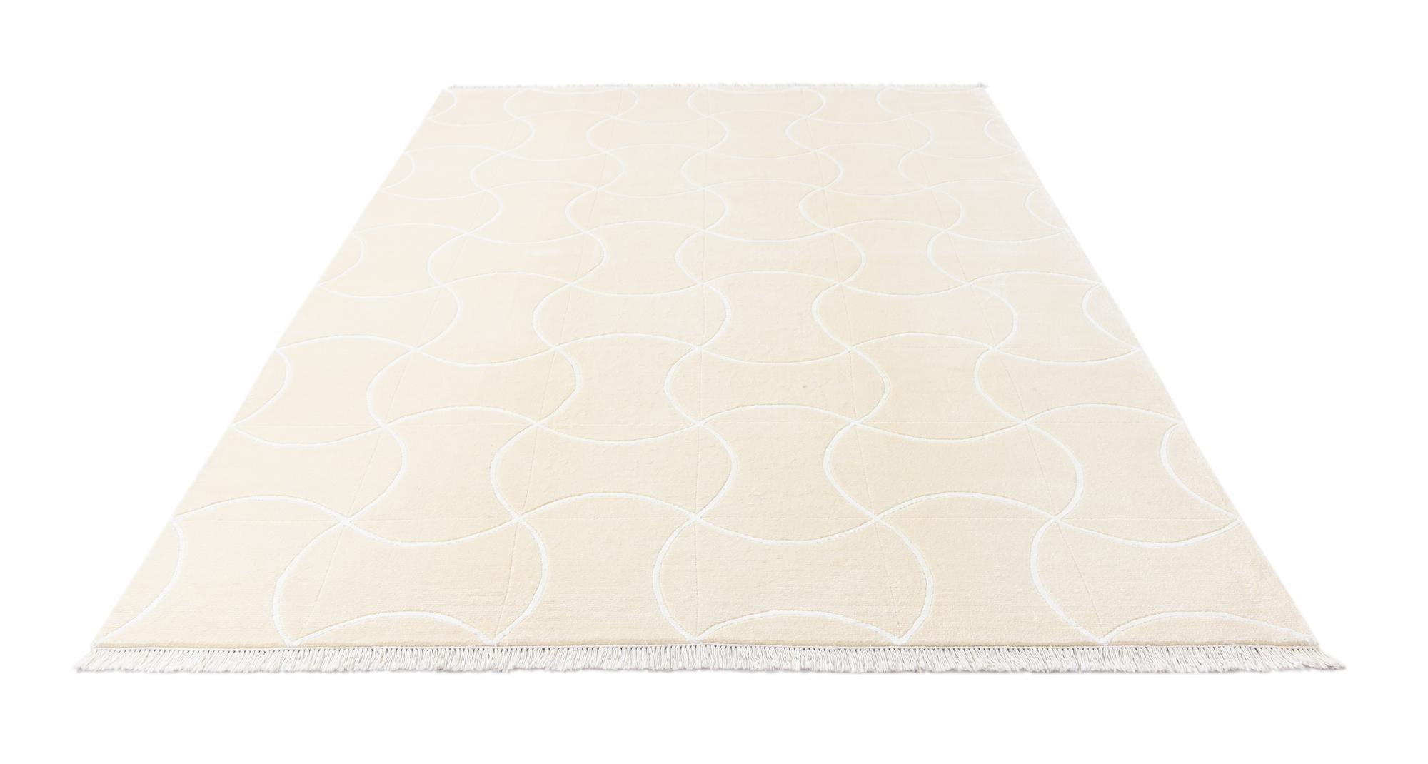 6' 7 x 10' Hand Knotted Darya Wool Rug