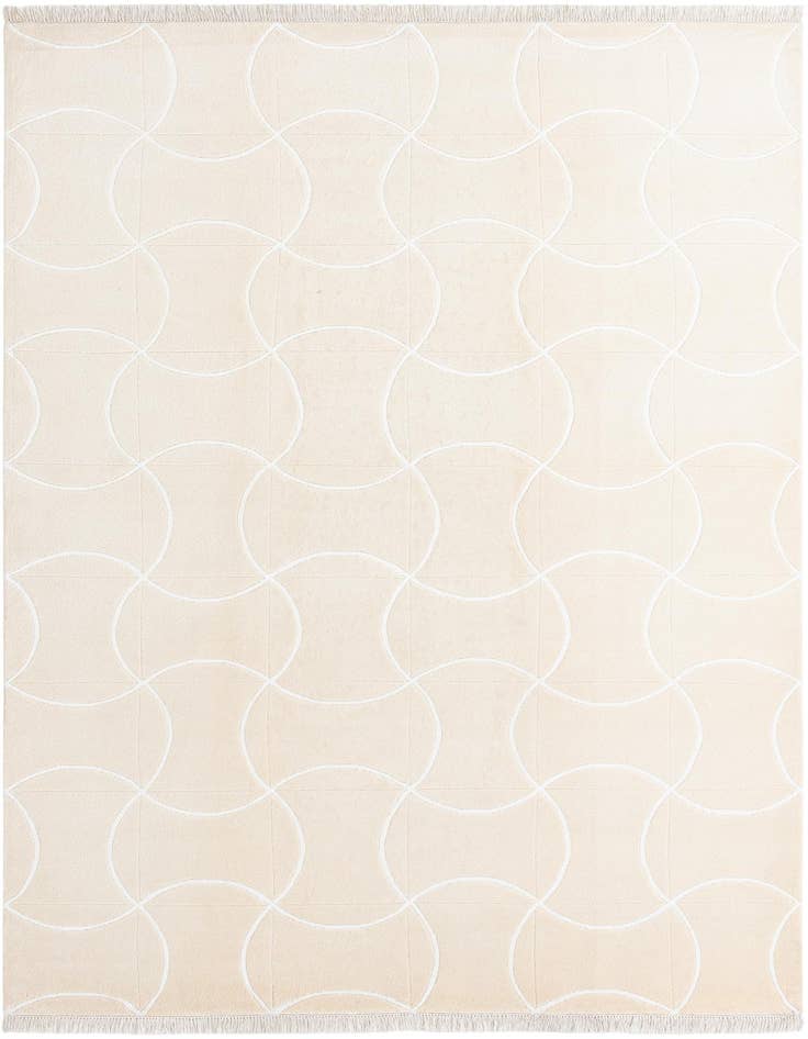 Detail image of 6' 7 x 10' Hand Knotted Darya Wool Rug