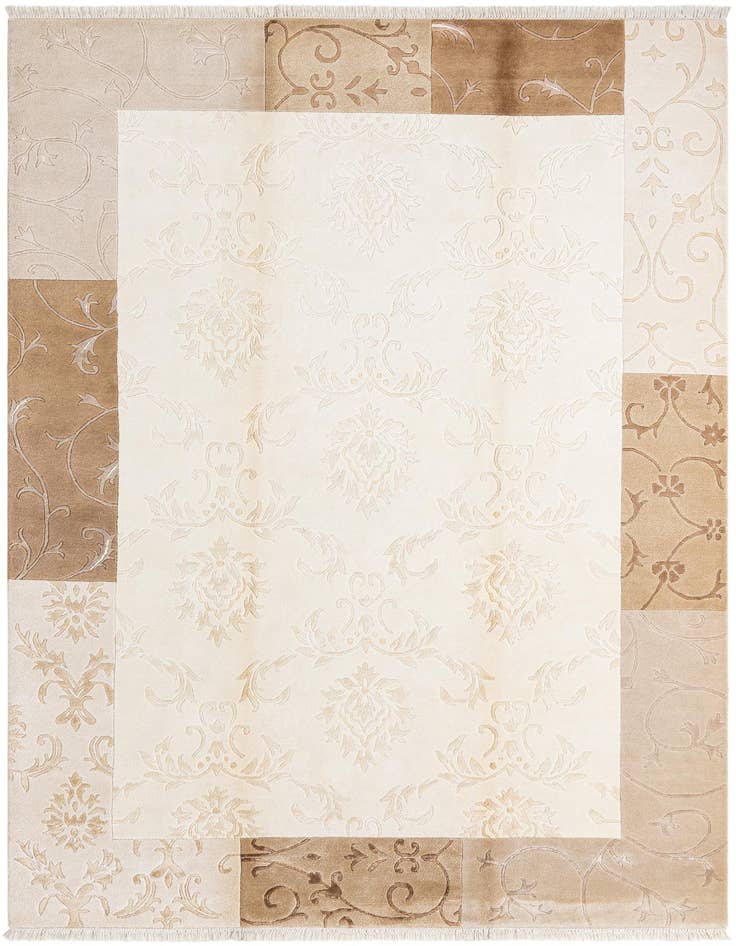 Detail image of 6' 6 x 10' Hand Knotted Darya Rug