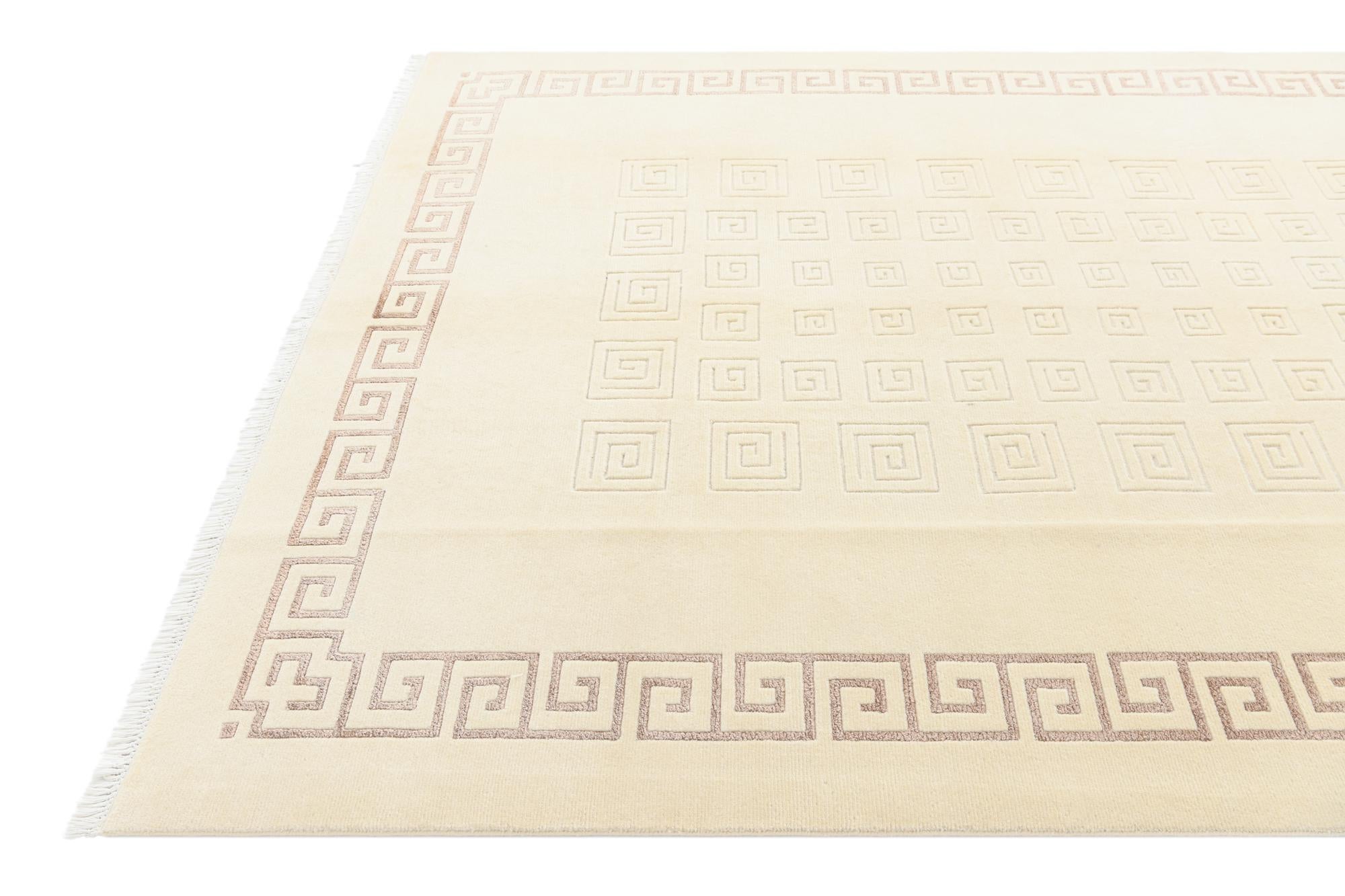6' 8 x 9' 4 Hand Knotted Darya Wool Rug
