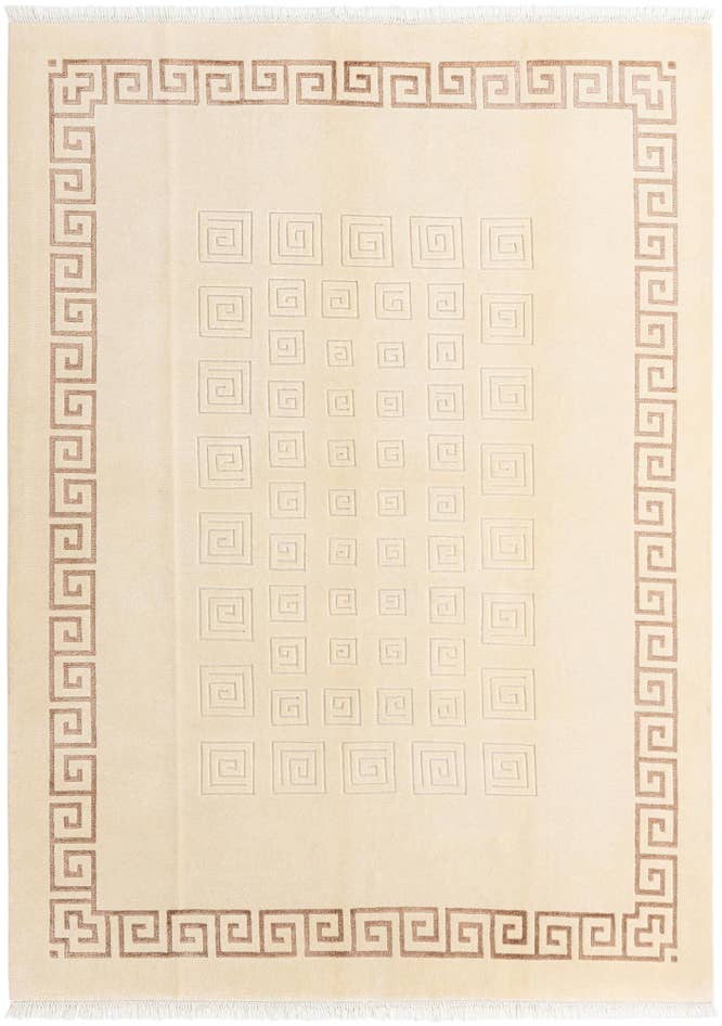Detail image of 6' 8 x 9' 4 Hand Knotted Darya Wool Rug