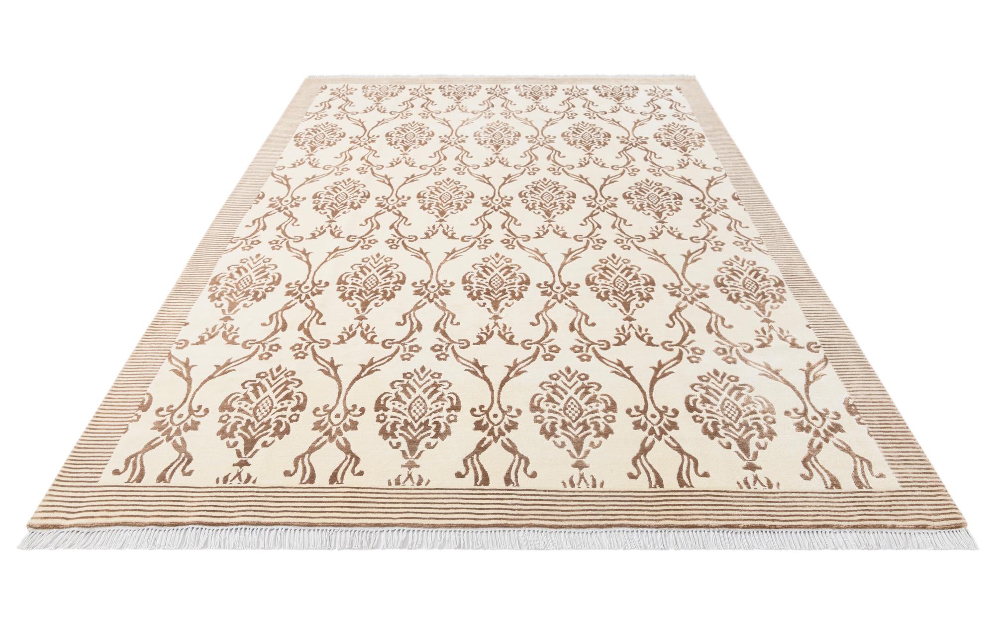 6' 8 x 10' Hand Knotted Darya Wool Rug