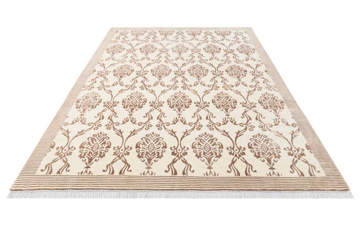 Detail image of 6' 8 x 10' Hand Knotted Darya Wool Rug