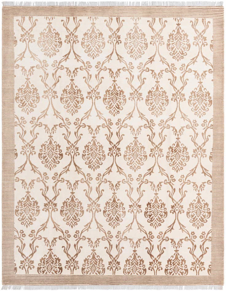 Detail image of 6' 8 x 10' Hand Knotted Darya Wool Rug
