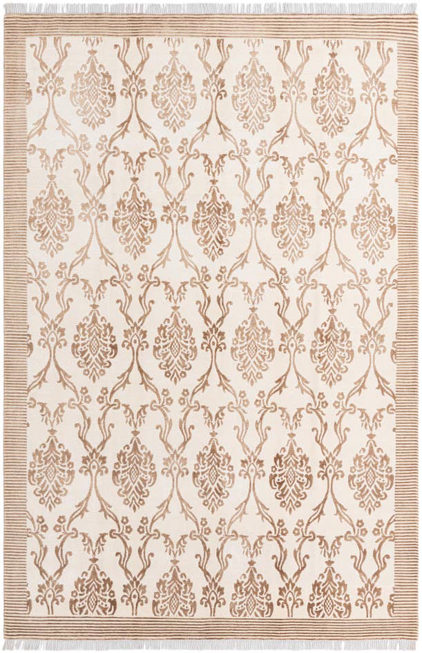 Detail image of 6' 8 x 10' Hand Knotted Darya Wool Rug