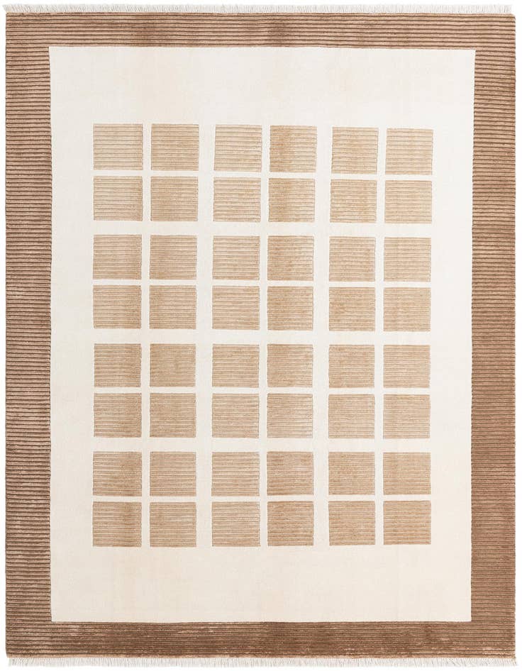 Detail image of 6' 7 x 9' 10 Hand Knotted Darya Wool Rug
