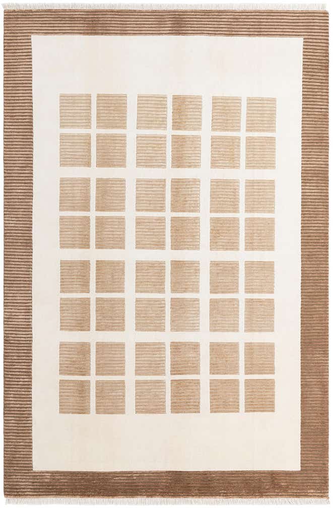 6' 7 x 9' 10 Hand Knotted Darya Wool Rug