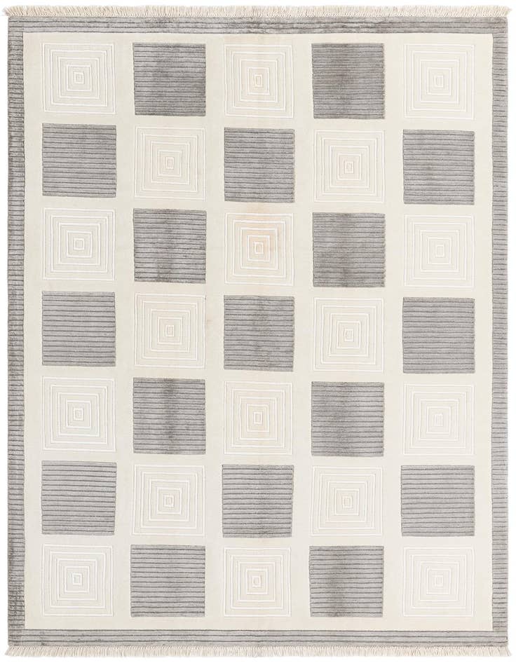 Detail image of 5' 6 x 7' 9 Hand Knotted Darya Wool Rug