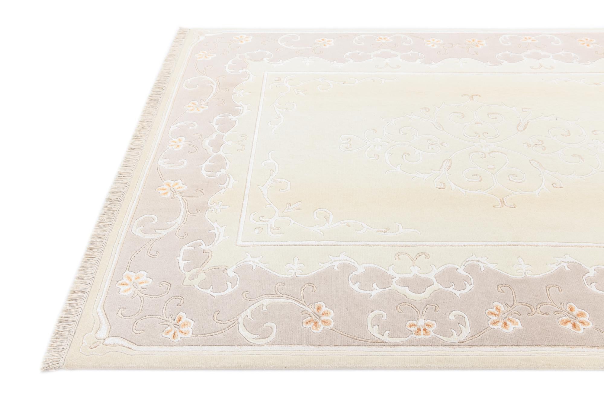 5' 7 x 8' Hand Knotted Darya Rug
