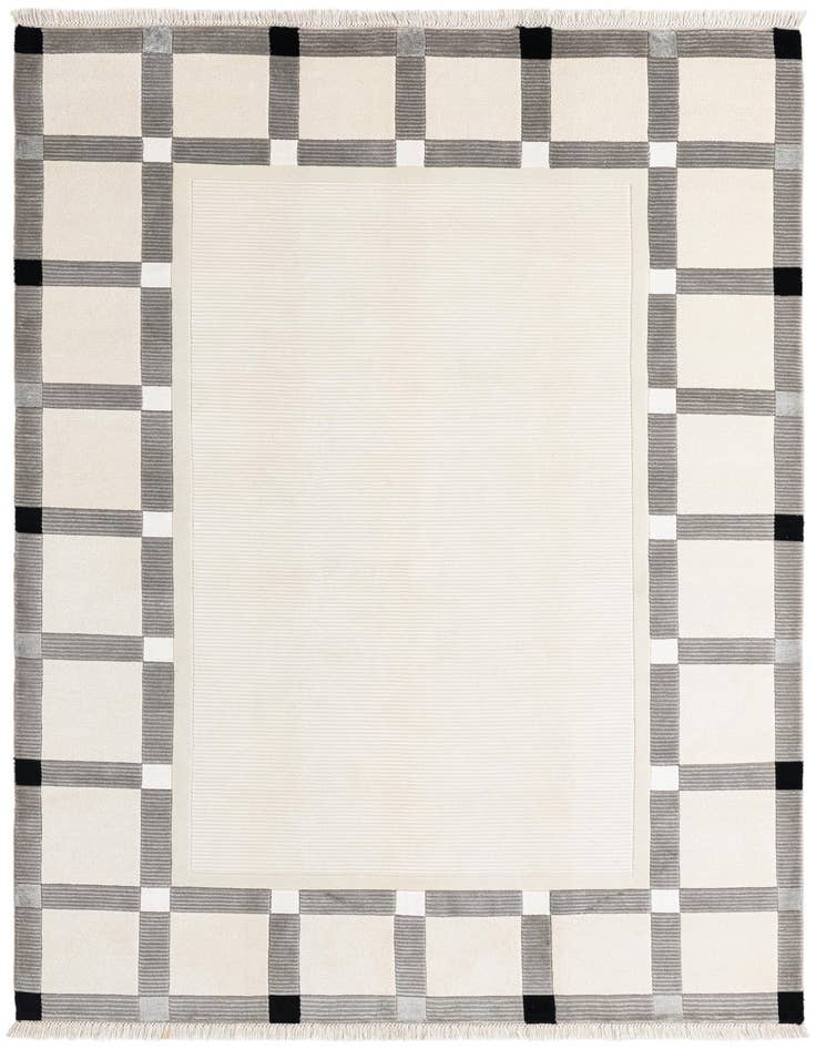 Detail image of 5' 8 x 7' 10 Hand Knotted Darya Wool Rug