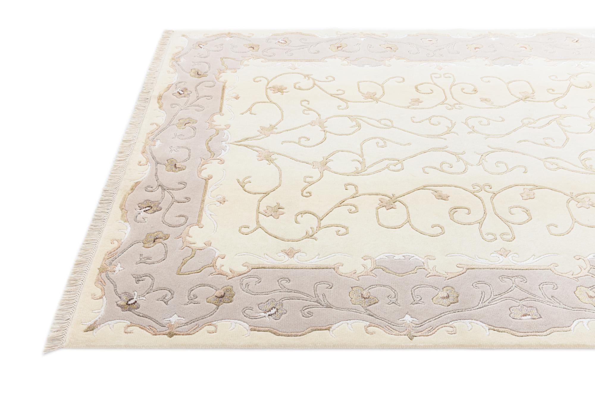 5' 8 x 8' Hand Knotted Darya Rug