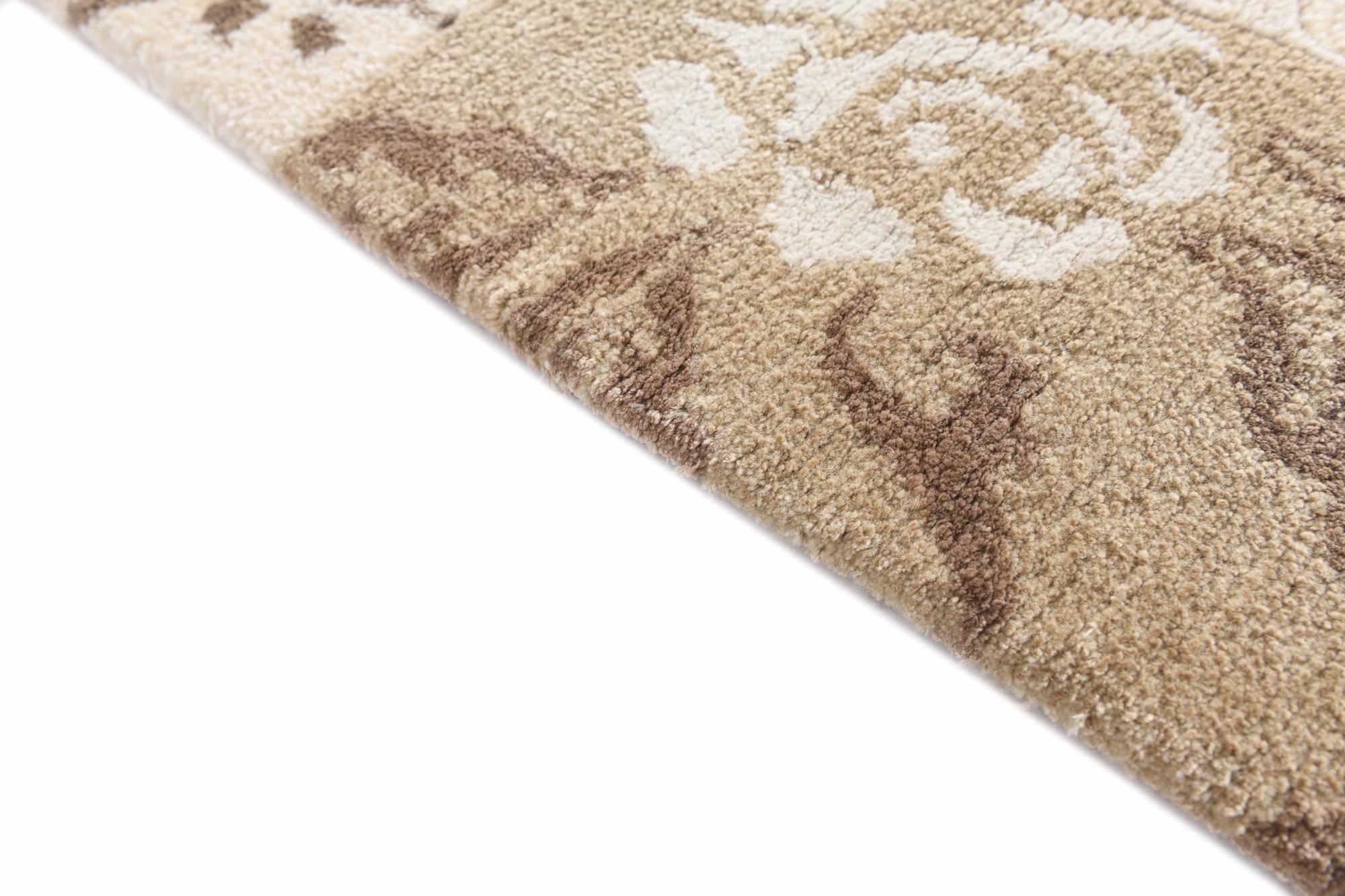 3' x 4' 11 Hand Knotted Darya Wool Rug