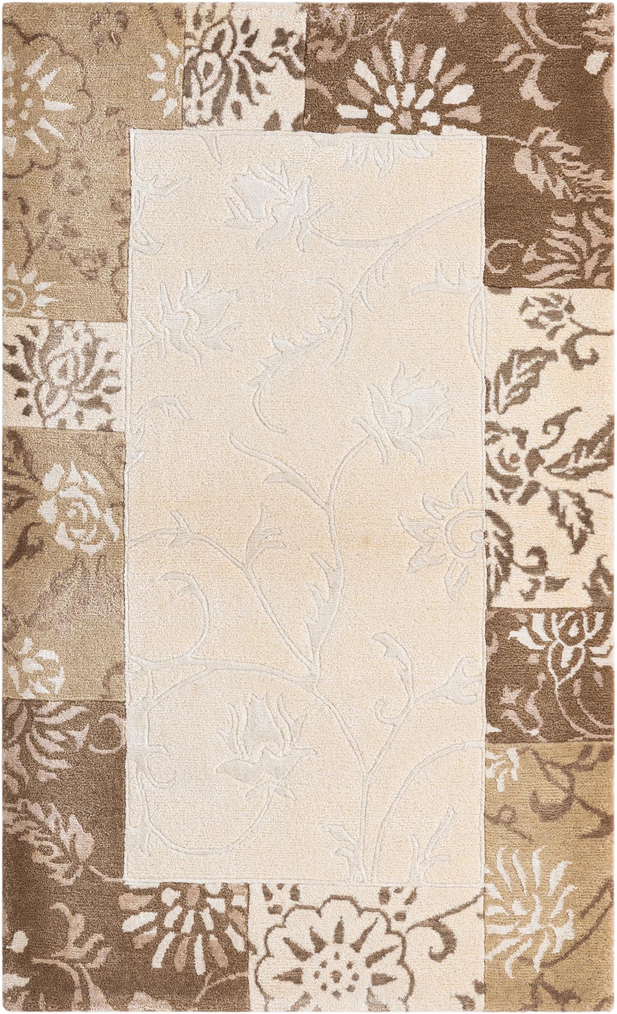 3' x 4' 11 Hand Knotted Darya Wool Rug
