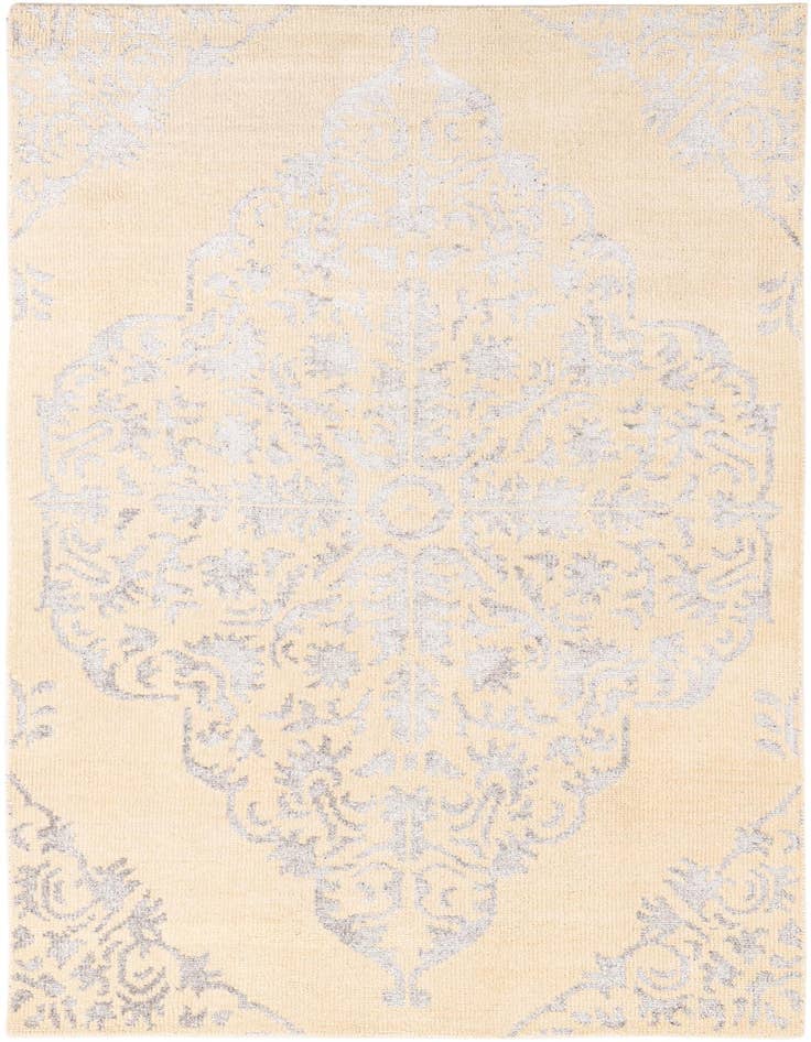 Detail image of 4' 10 x 8' Hand Knotted Darya Rug