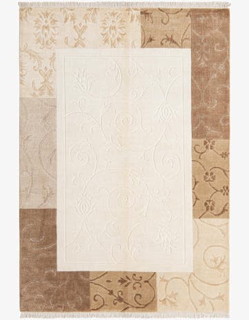 4' 7 x 6' 8 Hand Knotted Darya Wool Rug