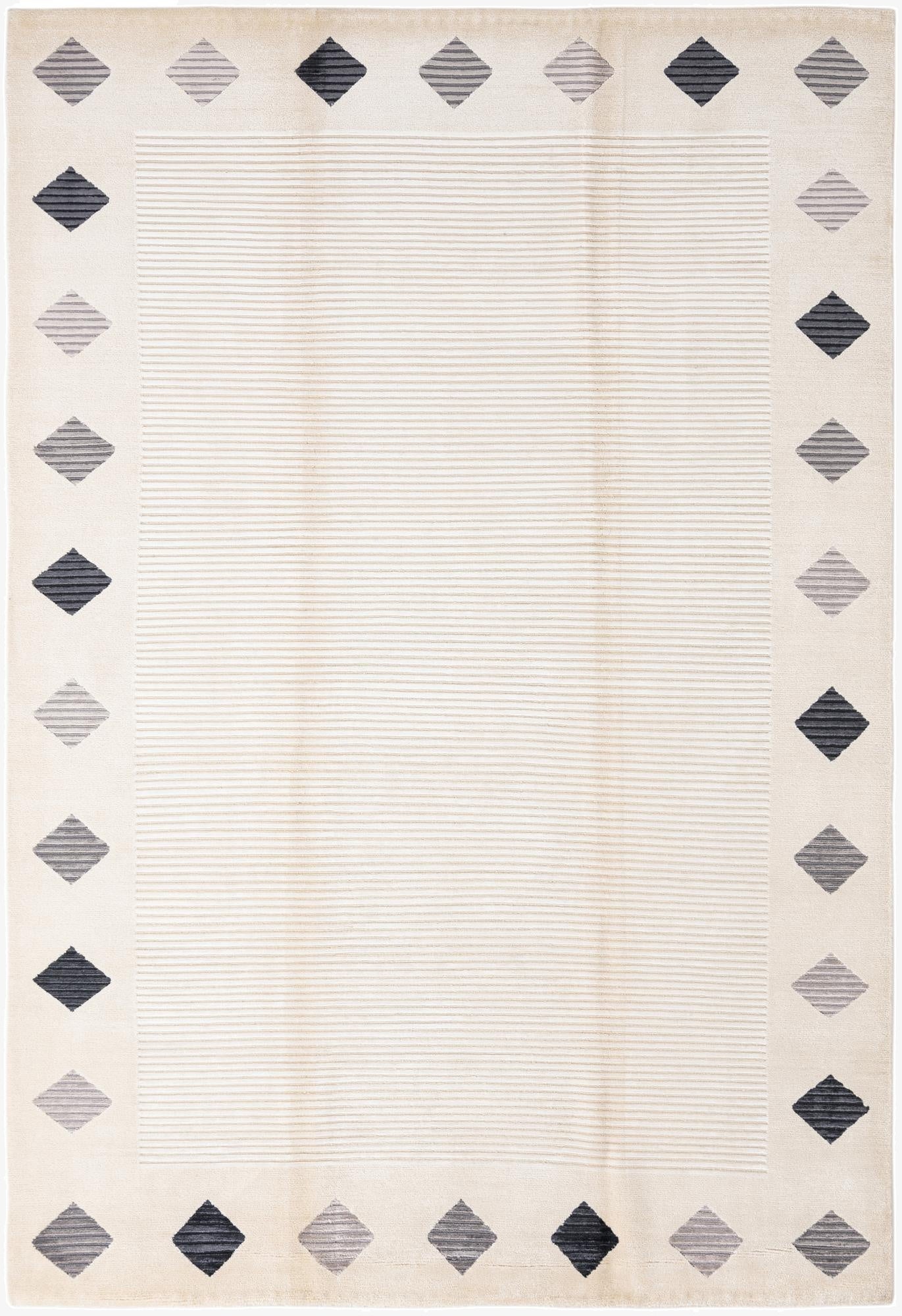 6' 8 x 10'  Hand Knotted Darya Wool Rug