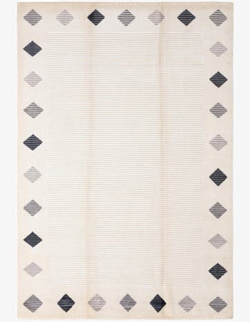 6' 8 x 10' Hand Knotted Darya Wool Rug