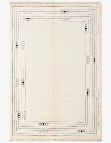 4' 7 x 6' 7 Hand Knotted Darya Wool Rug