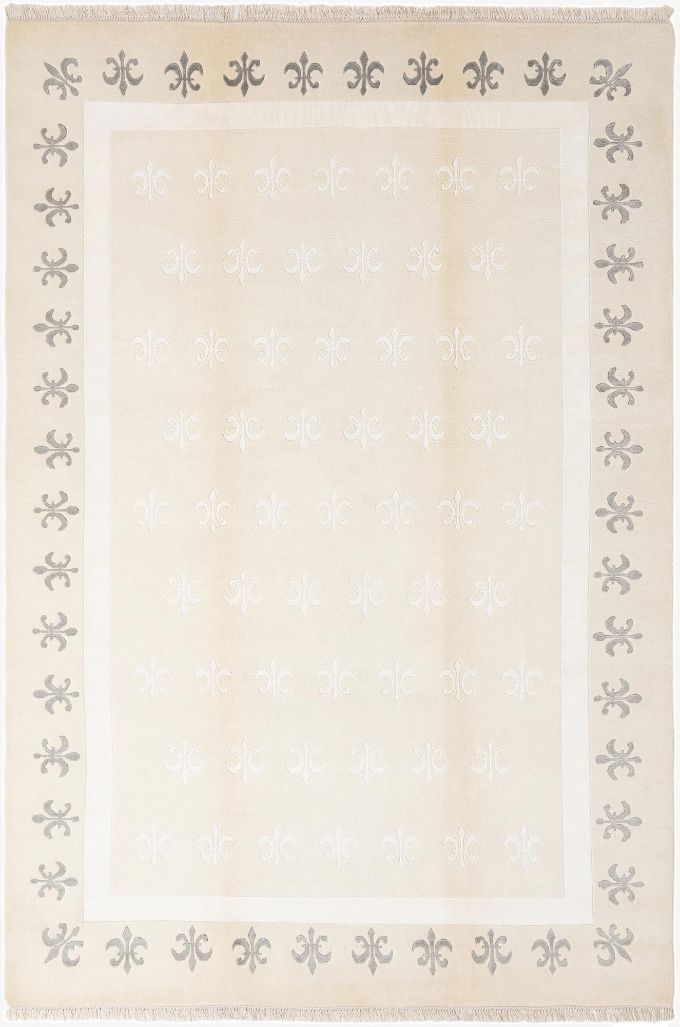 6' 7 x 9' 9  Hand Knotted Darya Wool Rug