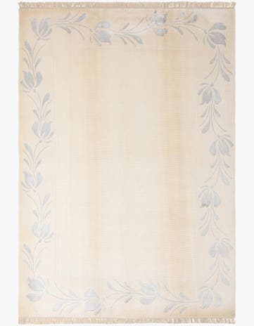 6' 11 x 9' 8 Hand Knotted Darya Wool Rug