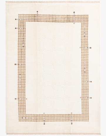 6' 11 x 9' 9 Hand Knotted Darya Wool Rug