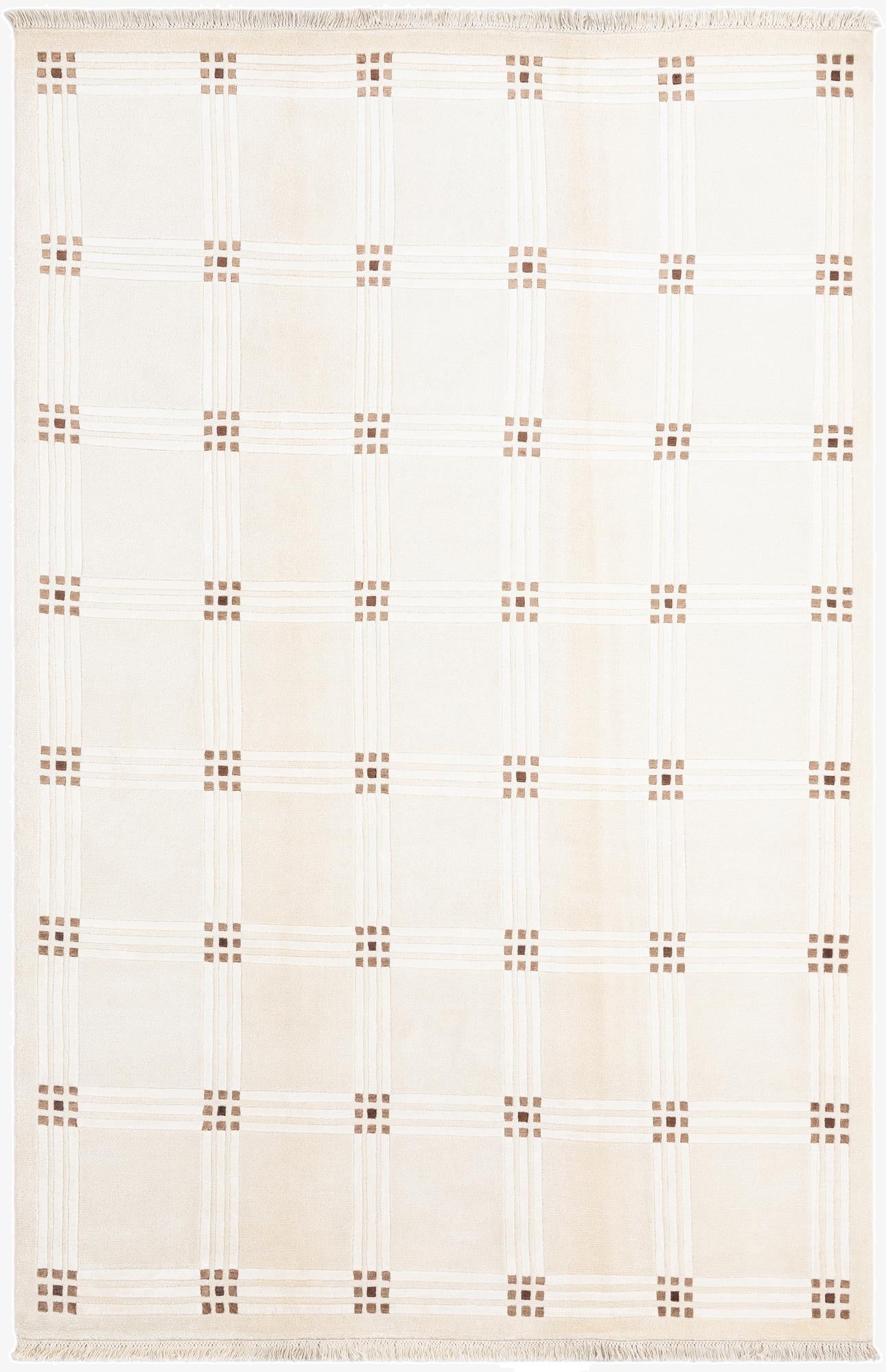 6' 7 x 9' 11  Hand Knotted Darya Wool Rug