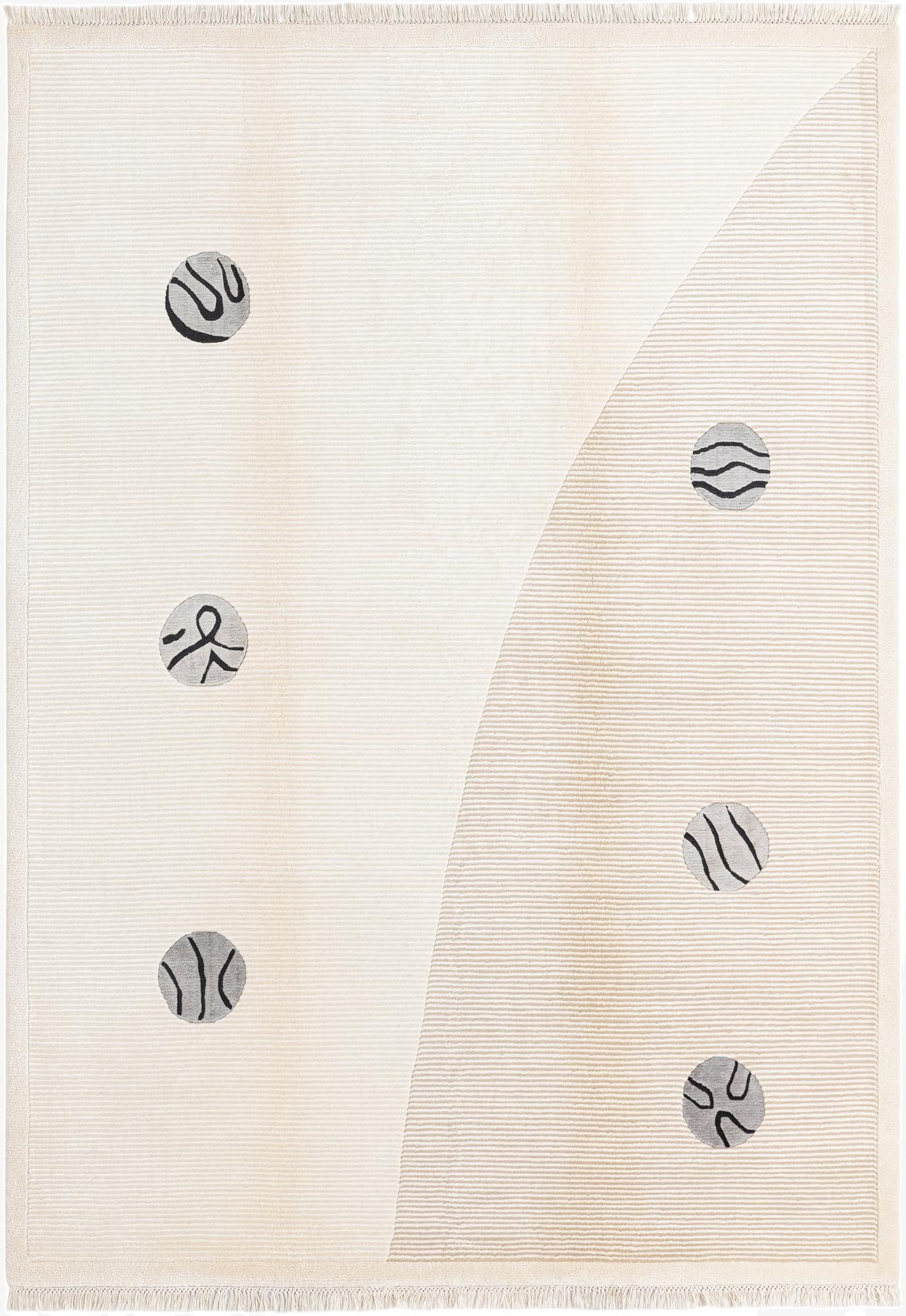 5' 6 x 7' 10  Hand Knotted Darya Wool Rug