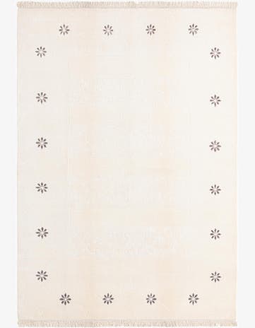 5' 7 x 8' Hand Knotted Darya Wool Rug