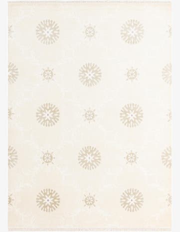 6' 11 x 9' 6 Hand Knotted Darya Wool Rug