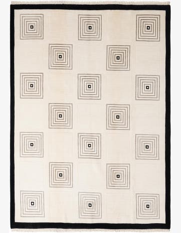 6' 10 x 9' 9 Hand Knotted Darya Wool Rug