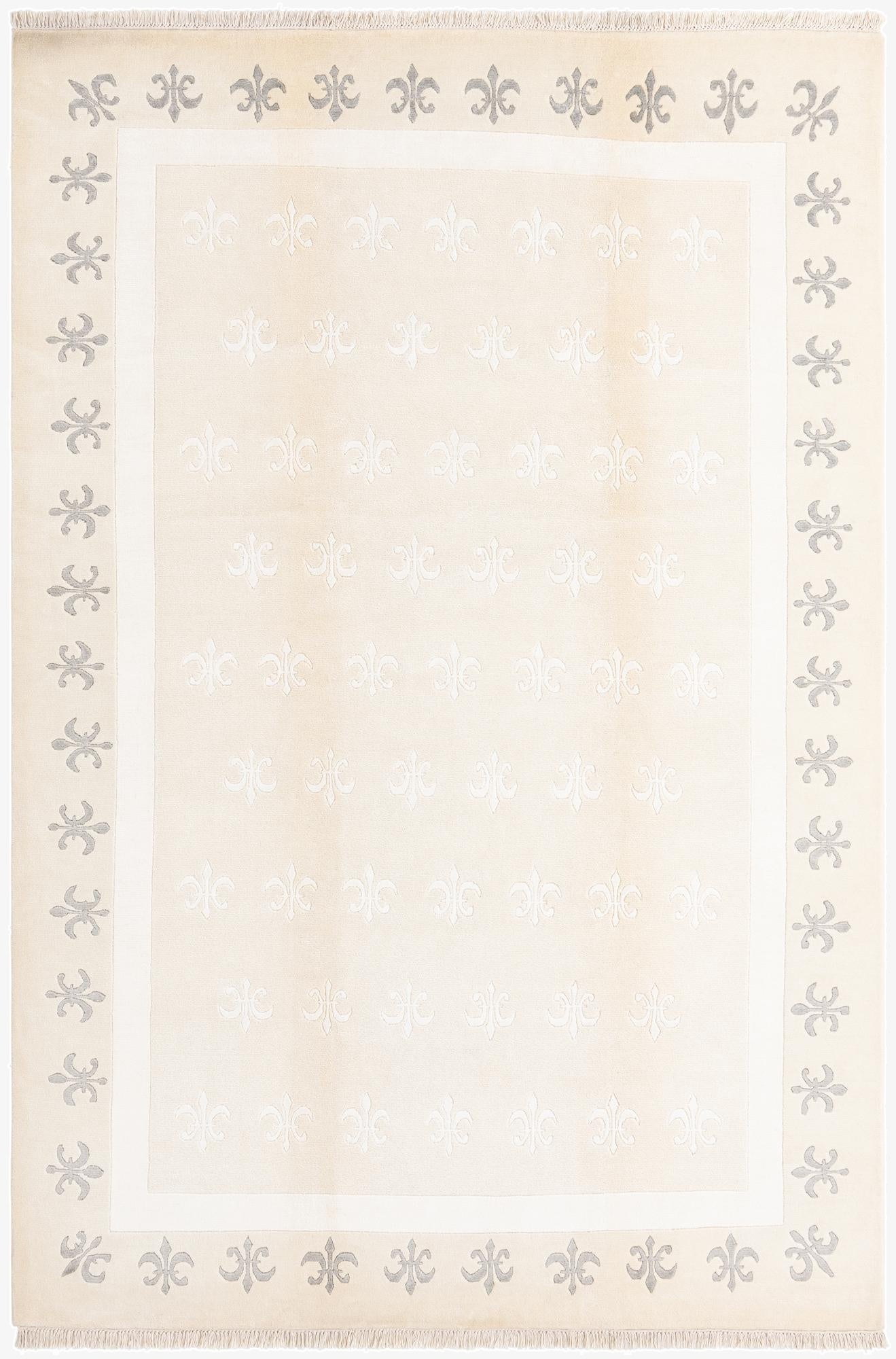 6' 9 x 9' 11  Hand Knotted Darya Wool Rug