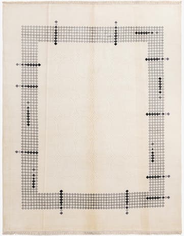 7' 9 x 9' 10 Hand Knotted Darya Wool Rug