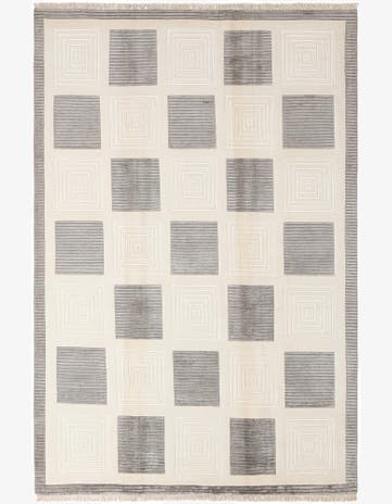 6' 7 x 9' 10 Hand Knotted Darya Wool Rug