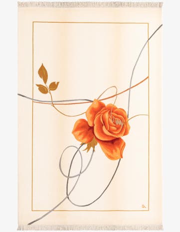 6' 8 x 10' Hand Knotted Darya Wool Rug